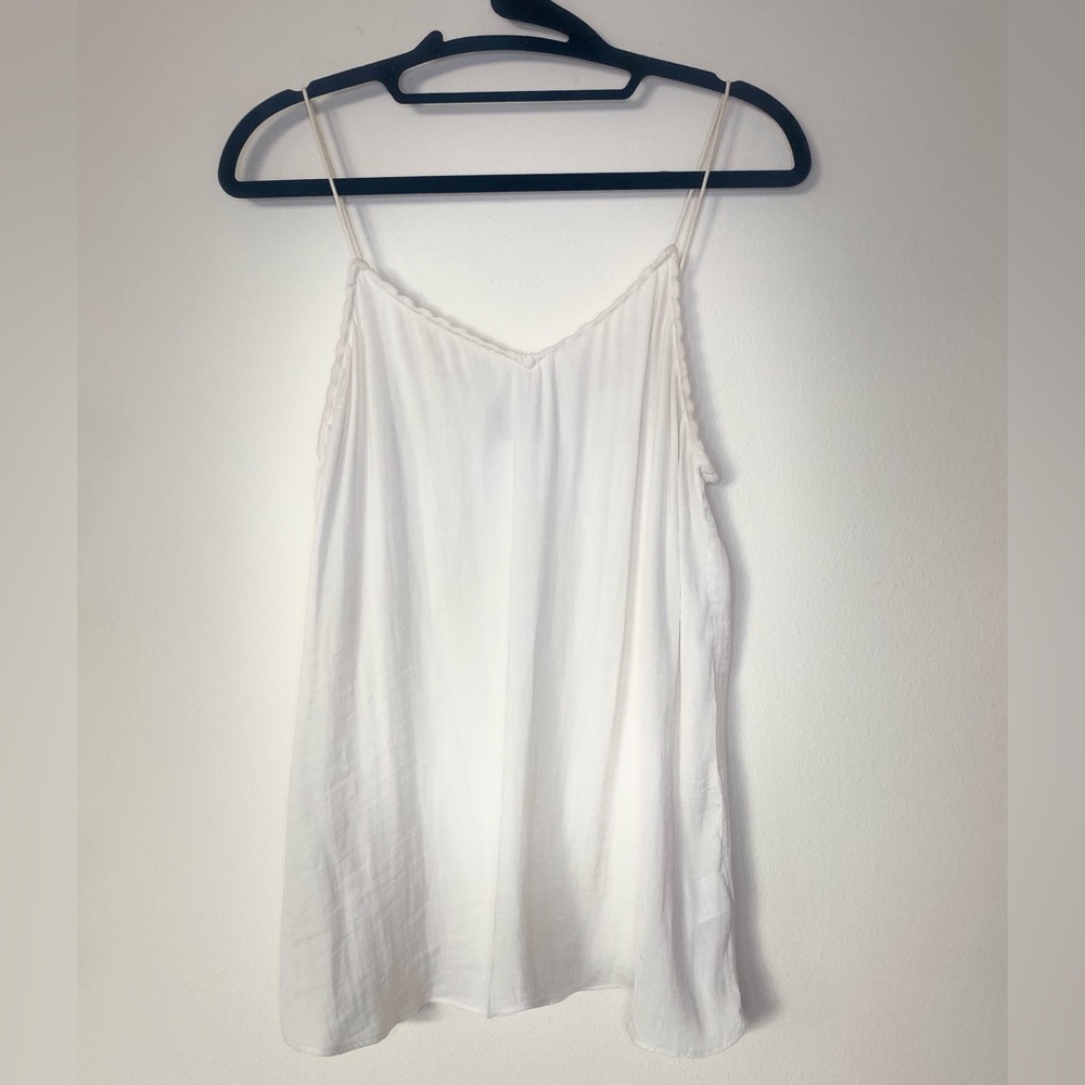 Naked Zebra White Spaghetti Strap Tank Top